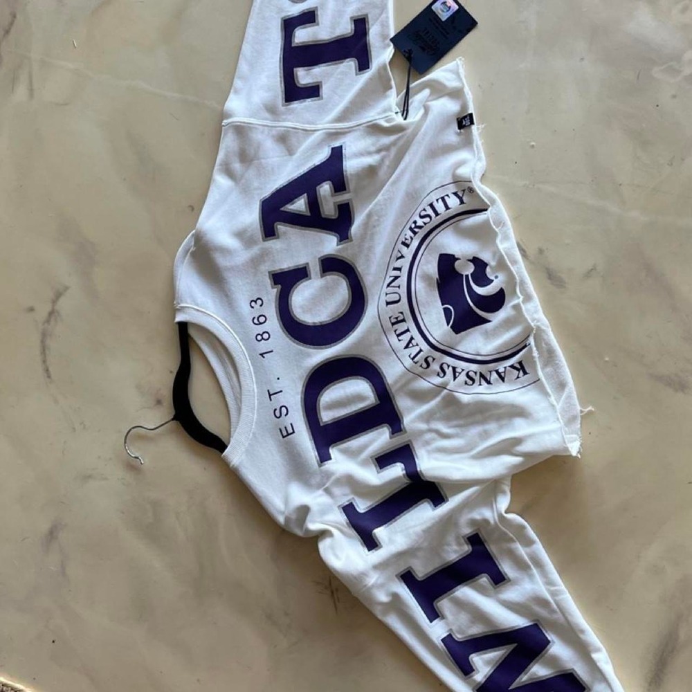 Gameday Social Kansas State Wildcats Cropped Sweatshirt Sz S‎ NWT - Picture 4 of 6